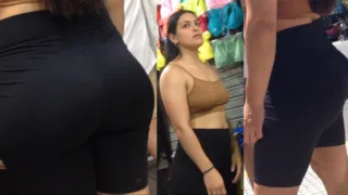 ZM-031 Round Ass In Black Shorts