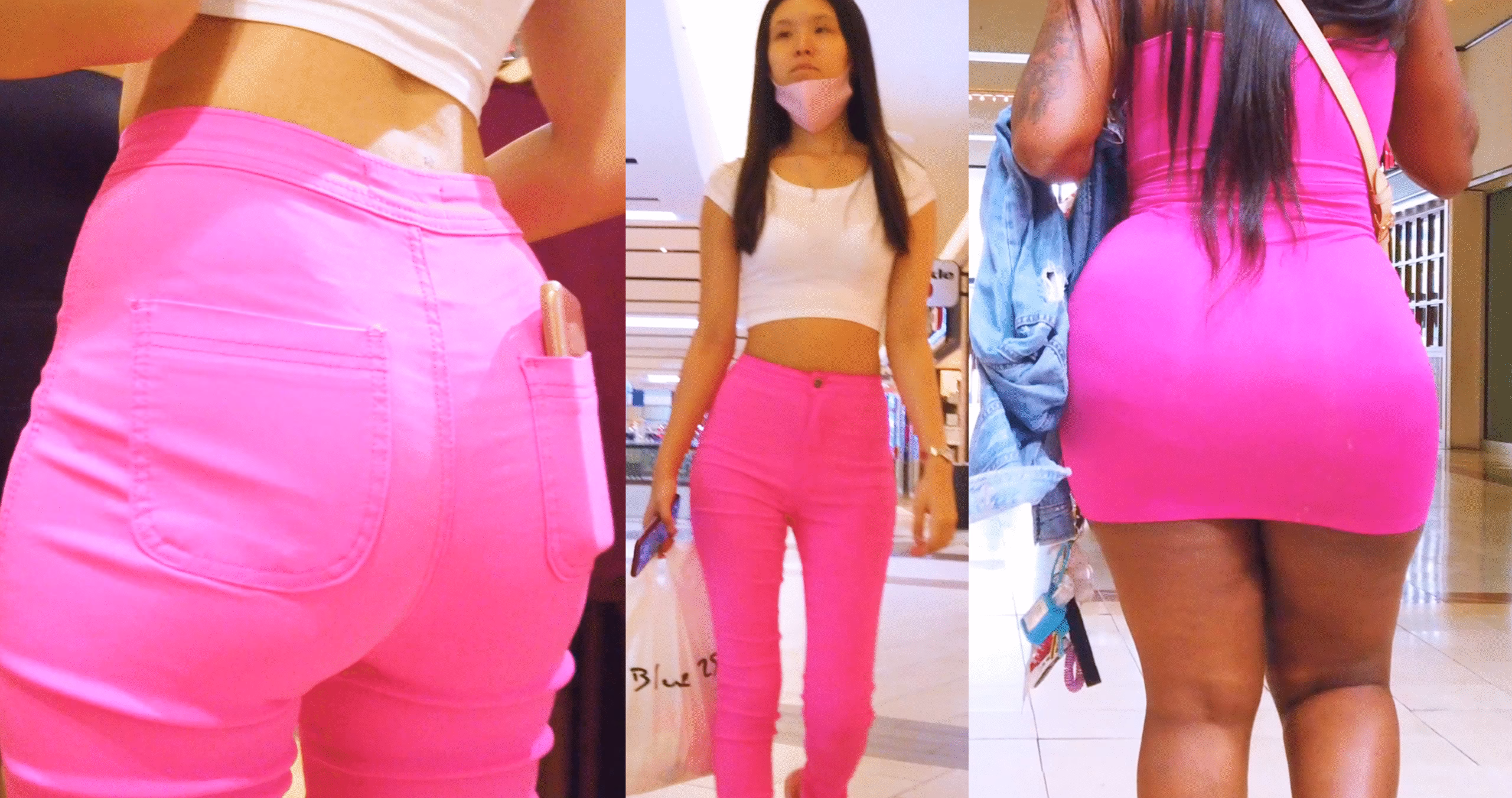 JF-492 Pink Mall Heat – Slim Babe x Giant Ebony Donk