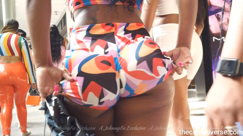 JF-025 Big Booty Baddie in Tight Ass Shorts