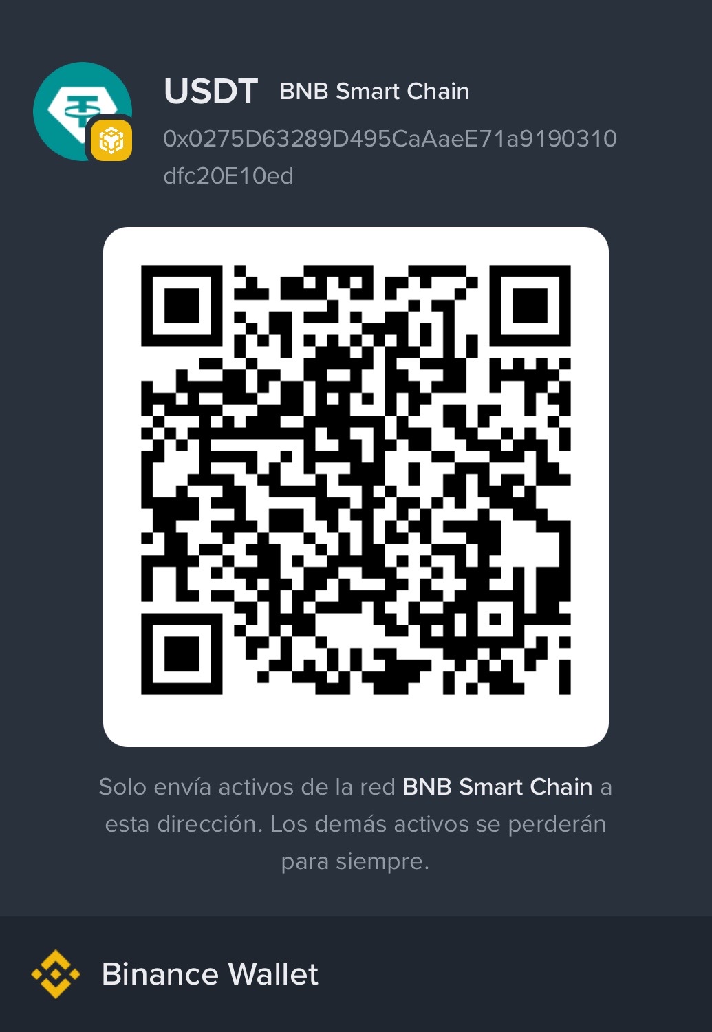 USDT Ethereum QR