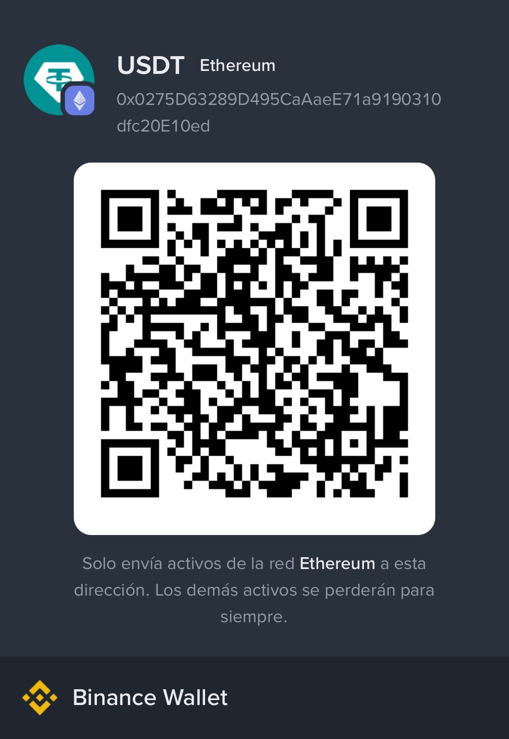 USDT BNB Smart Chain QR