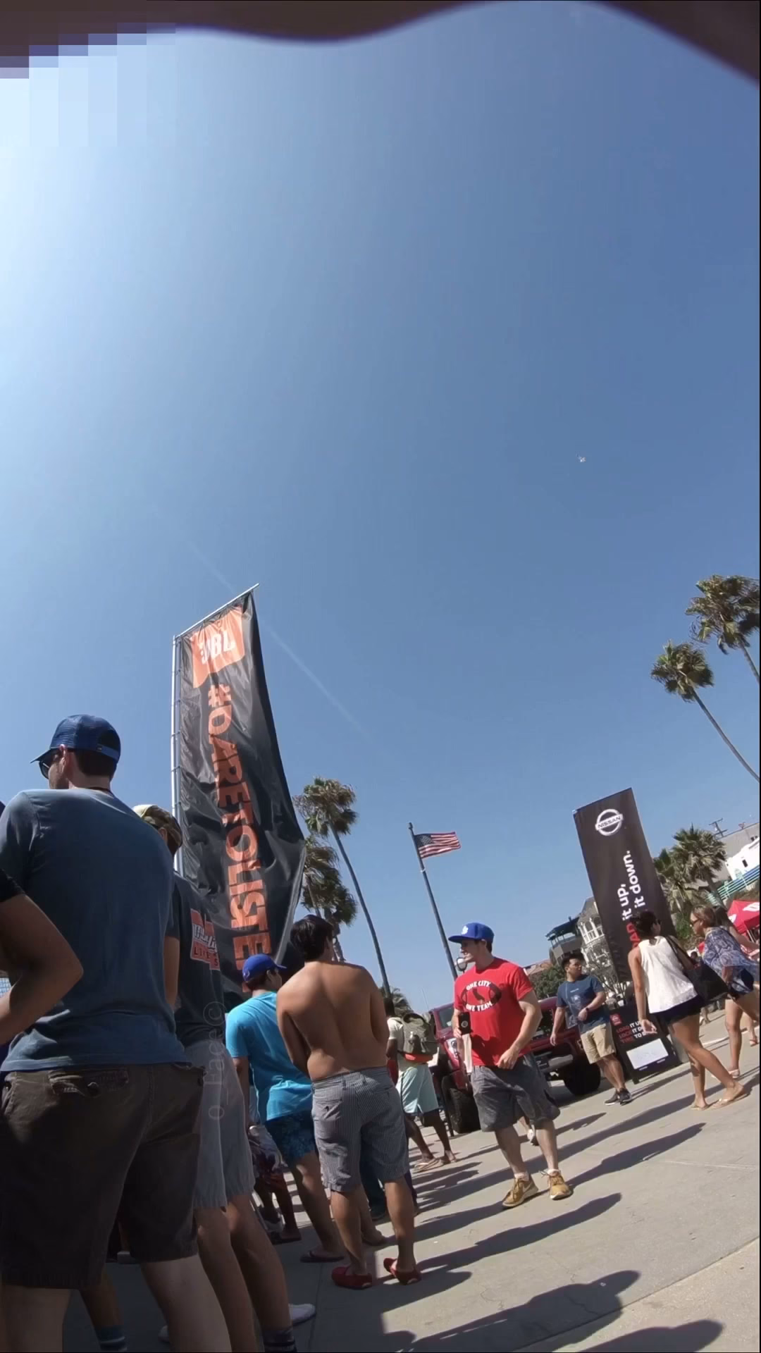 Babe Tanned Beach Close Up To Ass